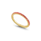 January Birthstone Eternity Stacking Ring