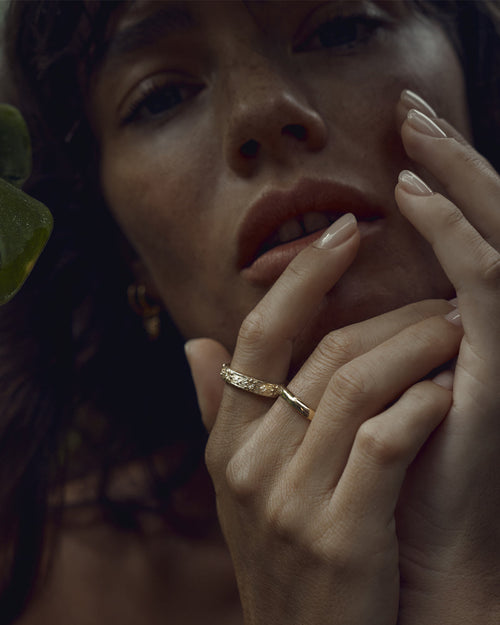 Yellow Gold Vermeil Live in Grace Ring