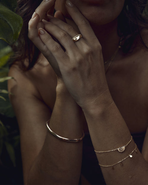 Yellow Gold Vermeil Lotus Bracelet