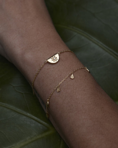 Yellow Gold Vermeil Lotus Bracelet