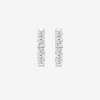 Round Lab Grown Diamond Inside Out Hoop Earrings