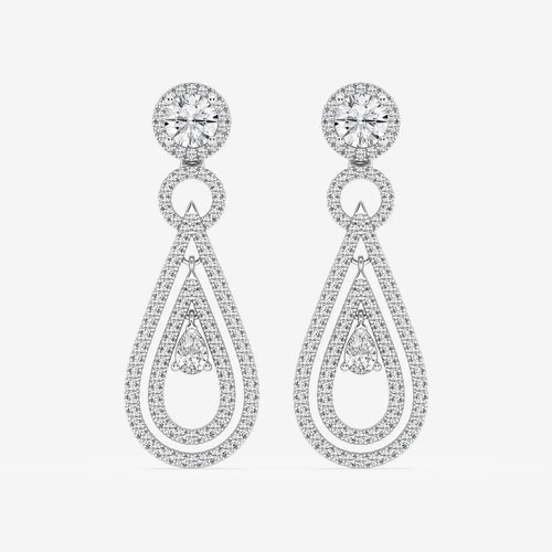 Pear Lab Grown Diamond Earring Jackets