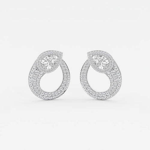Pear Lab Grown Diamond Earrings