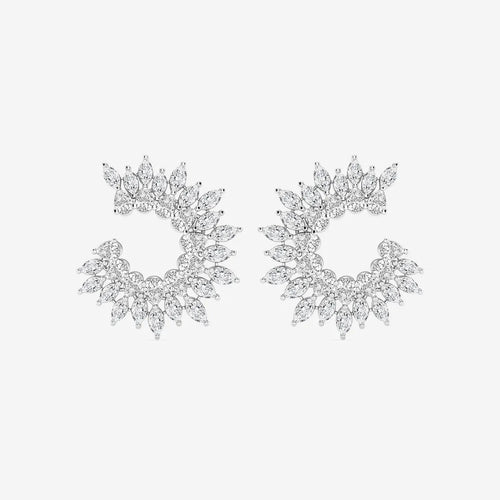 Marquise and Pear Lab Grown Diamond Earrings