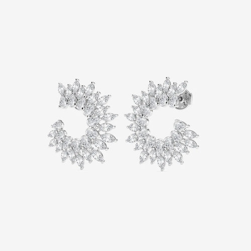 Marquise and Pear Lab Grown Diamond Earrings