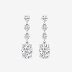 Oval Lab Grown Diamond Drop Earrings