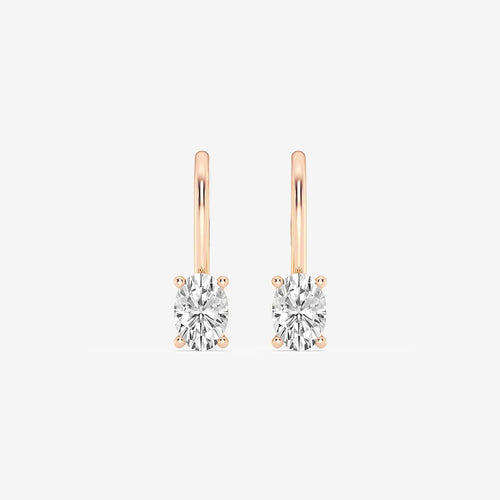 Oval Lab Grown Diamond Earrings