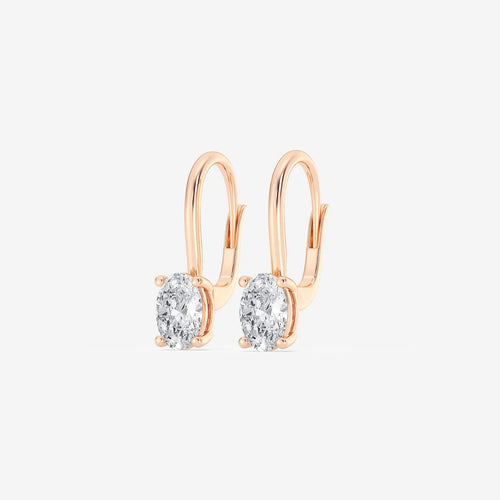 Oval Lab Grown Diamond Earrings