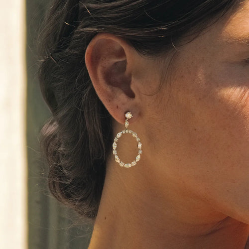 Marquise Lab Grown Diamond Drop Earrings