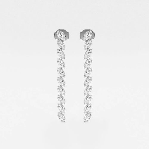 Marquise Lab Grown Diamond Dangle Earrings