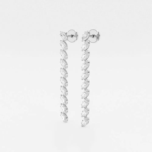 Marquise Lab Grown Diamond Dangle Earrings
