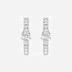 Pear Lab Grown Diamond Petite Huggie Hoop Earrings