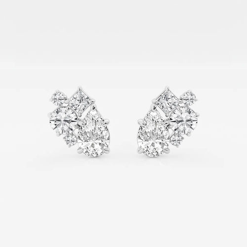 Five Stone Earrings
