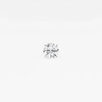 Round Colorless Lab Grown Diamond Certified Single Stud Earring