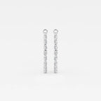 Oval Lab Grown Diamond Inside Out Hoop Earrings