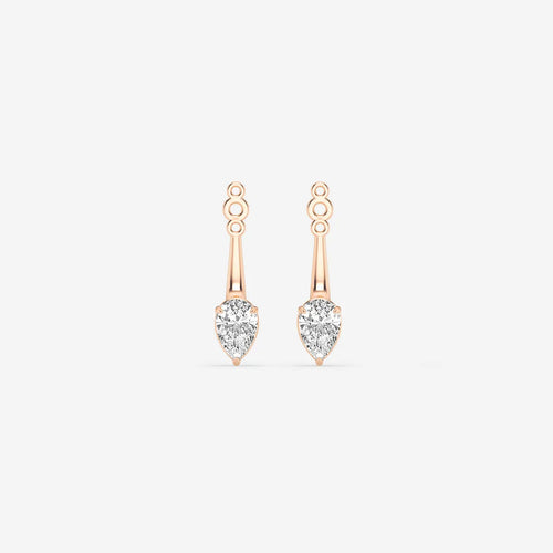 Pear Lab Grown Diamond Drop Earring Jackets