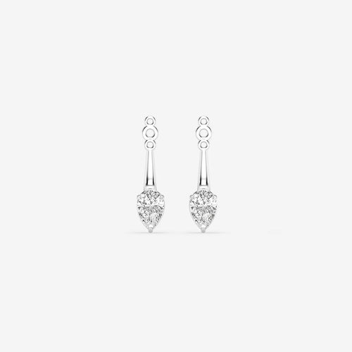 Pear Lab Grown Diamond Drop Earring Jackets