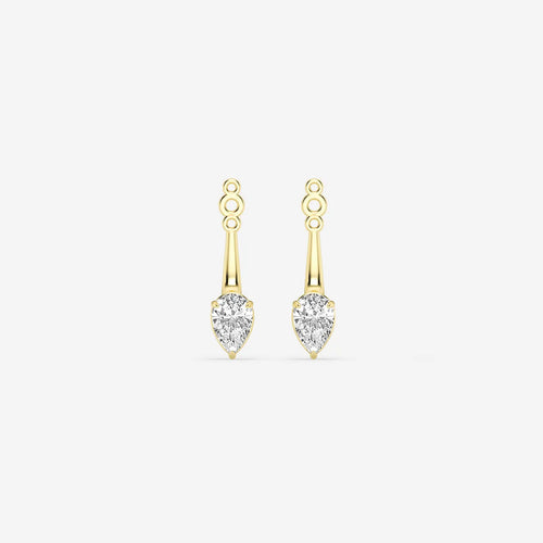 Pear Lab Grown Diamond Drop Earring Jackets