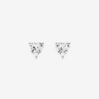 Heart Lab Grown Diamond Certified Stud Earrings