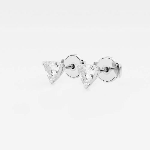 Trillion Lab Grown Diamond Certified Stud Earrings
