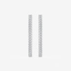 Princess Lab Grown Diamond Hoop Earrings