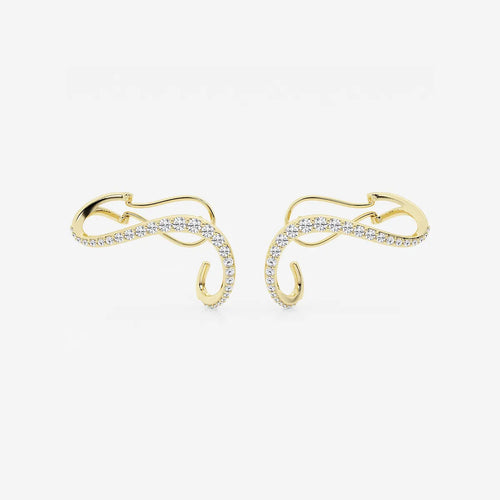 Curve Flow Wraparound Earrings