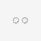 Round Lab Grown Diamond Halo Earring Jackets