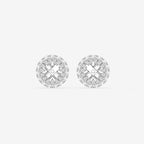 Pear Lab Grown Diamond Halo Earring Jackets