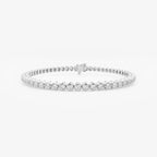 Round Lab Grown Diamond Four-Prong Tennis Bracelet