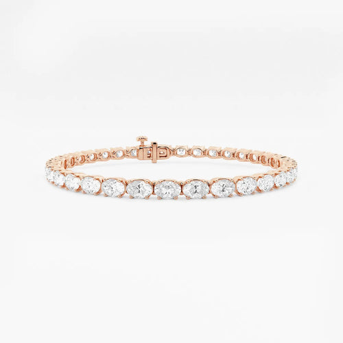Round Lab Grown Diamond "S" Tennis Bracelet