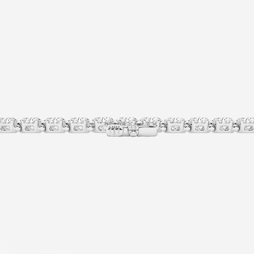 Round Lab Grown Diamond "S" Tennis Bracelet