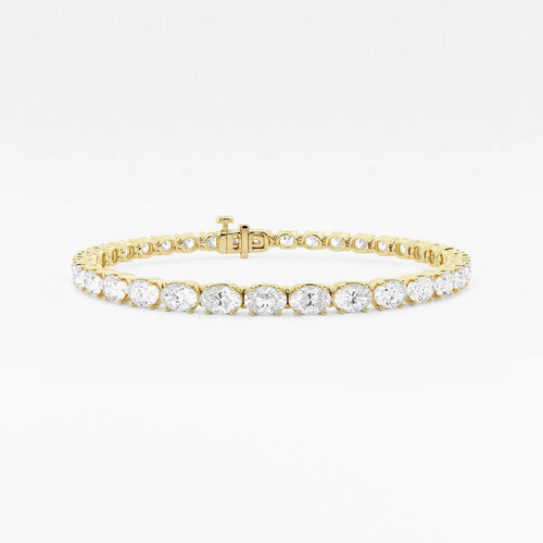 Round Lab Grown Diamond "S" Tennis Bracelet