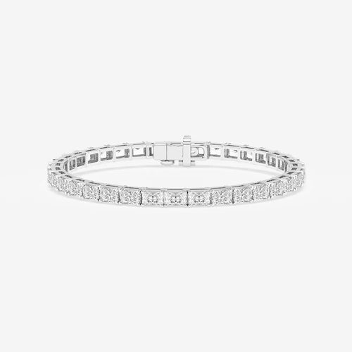 Radiant Lab Grown Diamond East-West Tennis Bracelet