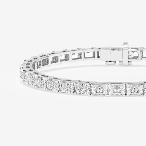 Radiant Lab Grown Diamond East-West Tennis Bracelet