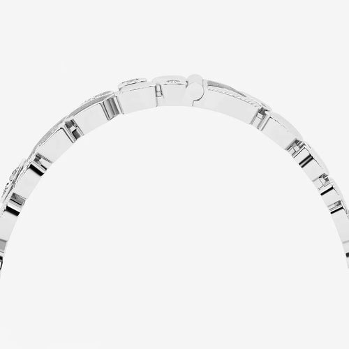 Multi-Shape Lab Grown Diamond Pebbles Hinged Bangle Bracelet