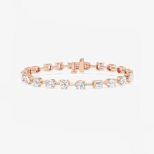 Mixed Diamond Mixed Shapes Bracelet