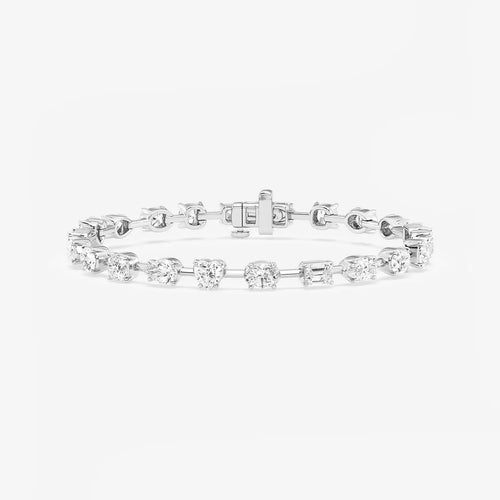 Mixed Diamond Mixed Shapes Bracelet