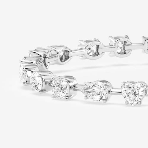 Mixed Diamond Mixed Shapes Bracelet