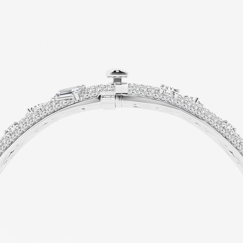 Multi-Shape Lab Grown Diamond Scatter Bangle Bracelet