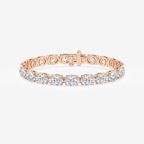 Oval Lab Grown Diamond East -West Tennis Bracelet