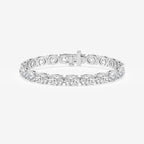 Oval Lab Grown Diamond East -West Tennis Bracelet