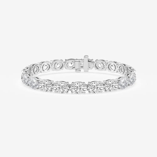 Oval Lab Grown Diamond East -West Tennis Bracelet