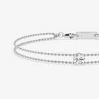 Round Lab Grown Diamond Chain Bracelet
