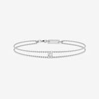 Emerald Lab Grown Diamond Chain Bracelet