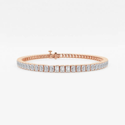 Emerald Lab Grown Diamond Tennis Bracelet