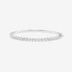 Round Lab Grown Diamond Floating Bangle Bracelet
