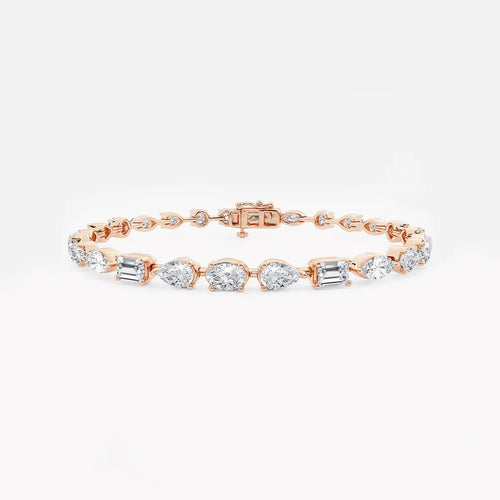 Multi-Shape Lab Grown Diamond Alternating Bracelet
