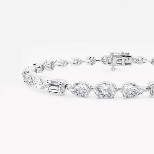 Multi-Shape Lab Grown Diamond Alternating Bracelet