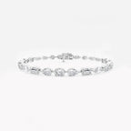 Multi-Shape Lab Grown Diamond Alternating Bracelet