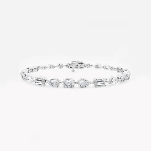 Multi-Shape Lab Grown Diamond Alternating Bracelet